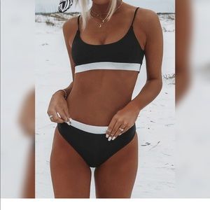 Black & silver swimsuit
